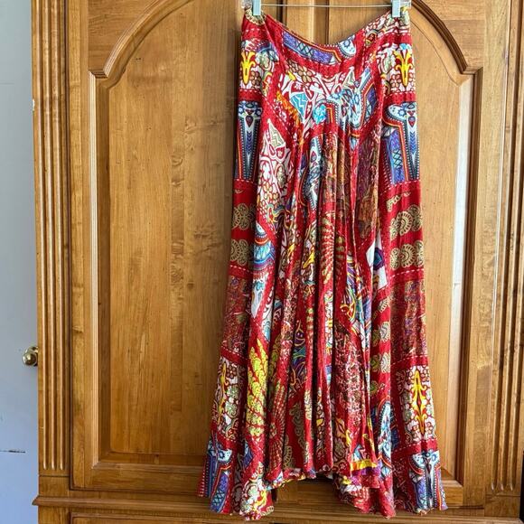 Earthbound Trading Co Gauchos WIDE leg palazzo pants boho gypsy M medium - Picture 5 of 15